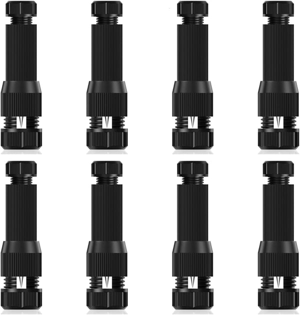iCreating 8Pack Low Voltage Wire Connector, Landscape Lighting Connectors Waterproof for 12/2