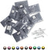 DIY Kit with 10 Colors x 10PCS Mini LED Bulbs, Warm White Red Green Blue Yellow Pink UV Orange