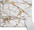 Smooffly White Marble Gold Grain Mouse Pad Non-Slip Rubber Gaming Mousepad for Computers