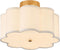 13.3"Semi Flush Mount Ceiling Light Fixture, 3-Light Modern Close to Ceiling Light