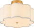 13.3"Semi Flush Mount Ceiling Light Fixture, 3-Light Modern Close to Ceiling Light