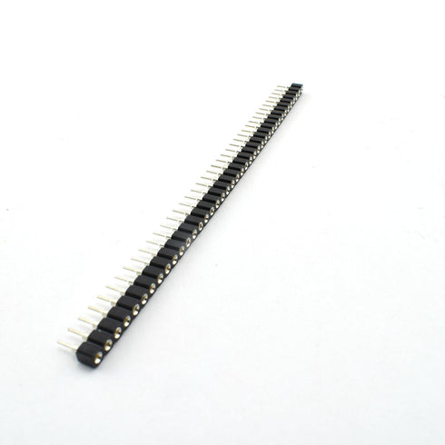 ZYAMY 10pcs 2.54mm 40Pin Round Female Socket Pin Header Strip - Single Row Straight Female/Male Socket/Pin Header