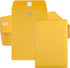 Clasp Envelopes, 6” x 9” Brown Kraft, Gummed Seal, 50 Pack, Mailing Envelopes for Home and Office
