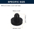 uxcell 20 Pieces Black Rubber Stopper, J6 Waterproof Plug for 5.5-6mm/0.22-0.24" Hole