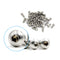 LC LICTOP 50pcs Button Head Socket Cap Screws, 1/4-20 3/4" Allen Hex 304 Stainless Steel Bolts
