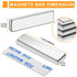 MIKEDE Strong Magnets, 5 Pack Rare Earth Bar Magnets with Double-Sided Adhesive, Neodymium Heavy Duty Locker Magnet,