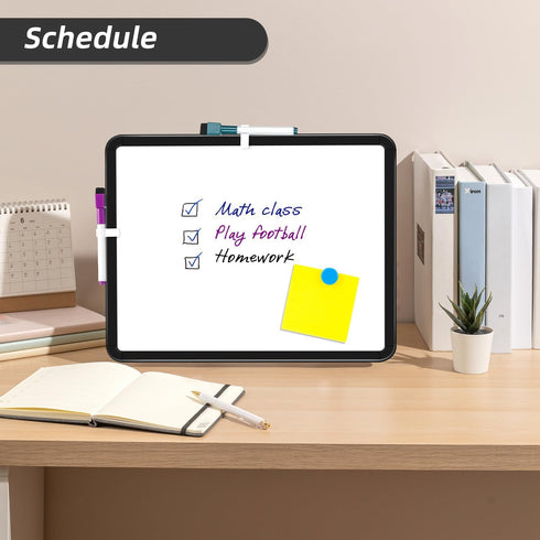 VUSIGN Small White Board Dry Erase, 11''x14'' Magnetic Dry Erase Board, Mini Whiteboard with Markers for Kids,