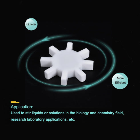 MECCANIXITY Magnetic Stirrer Mixer Stir Bar Rod, 39mm(1.54") Gear Shape for Laboratory