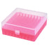 uxcell Centrifuge Tube Freezer Storage Box, 100 Places, Waterproof Polypropylene Holder for 1.5/1.8/2ml Tubes, Red
