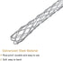 MECCANIXITY Cable Pulling Grip for 6-10mm+12-15mm Cable, Black+Green, 26/37cm Wire Mesh Puller Socks Grip