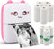 Mini Pocket Printer, Portable Thermal Printer with 8 Rolls Printing Paper, Bluetooth Wireless Tiny Printer for