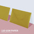 Granhoolm 100 Pack 5x7 A7 Invitation Envelopes, V Flag 5.25 x 7.25 for Weddings, Parties, Greeting Cards (Gold Pearl)