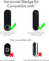 Wasserstein Horizontal Wedge Wall Mount 35 to 55 for Arlo Wireless Video Doorbell (2nd Gen)