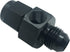6AN Male to Female Fuel Pressure Take Off Fitting - Aluminum AN6 to 6 AN Hose Union Swivel Pipe Adapter (Black)