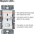 Dimmer Dimmable Dimmer Bulbs, 150W/Single-Pole 3-Way, SCL-153P-WH, Lutron Skylark LED+ Switch for LED, Lutron Switch