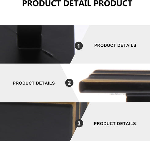 4Pcs Mikikit Zinc Alloy Cabinet Drawer Handles, Single Hole Wardrobe and Bedside Table Pulls, Black Brass Finish, Thick