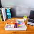 Letter-Size Tray, Desk Drawer Organizer, A4 Plastic Paper Tray, Stackable Letter Tray Paper Organizer, Plastic Paper Holder File Organizer for Office, School, Home Storage (White) by RHONZHAO