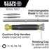 Klein Tools 32585 Multi-bit Precision Screwdriver Set, 4-in-1 Electronics Screwdriver with Industrial Strength Torx Bits, Spin Top by Klein Tools