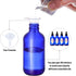 24 Pack 4oz Cobalt Blue Glass Bottles - Essential Oils, Perfumes & Lab Chemicals