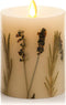 Luminara Realistic Artificial Moving Flame Pillar Candle with Lavender & Rosemary Inclusion