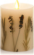 Luminara Realistic Artificial Moving Flame Pillar Candle with Lavender & Rosemary Inclusion