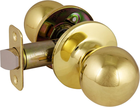 Design House 782912 Polished Brass Ball Passage Hall and Closet Door Knob