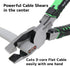8.5" 0.1-0.37 inch (3-9.5 mm) ENGINEER Shearing Linesman Pliers Cable/Wire Cutter Blades for Electrician Work, Screw
