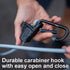 National Hardware N263-081 Bungee Cords with Carabiner 2 Pack, Adjustable Length Tie Down Straps, Black