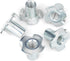 Aovchei 1/4"-20 T-Nuts (50 Pack), Zinc-Plated Steel Corrosion Resistant, 9/16" Barrel Length, 4-Pronged