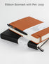 Thick College Ruled Notebook - 366 Numbered Pages, A5 Journals for Writing with 100GSM Lined Paper, Hardcover Leather