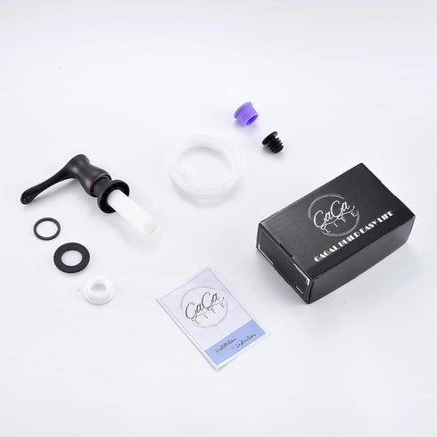 40" GAGALIFE Kitchen Sink Soap Dispenser Oil Rubbed Bronze, Under Sink Soap Dispenser with Silicone Extension Tube
