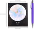 GTHER Planet Sticky Note, Moon Earth Sticky Notes, Cute Fun Circle Self-Adhesive Memo Pad for College