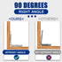 24PCS 48PCS (0.79 0.79 inch) L Bracket Corner Brace, Stainless Steel L Brackets for Shelves, Metal Corner Bracket