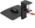 Metal Desk Mount Pad for Computer Mouse, 10.63" x 8.66" Ergonomic Tray, Fits up to 4 Inch Desktops, Black