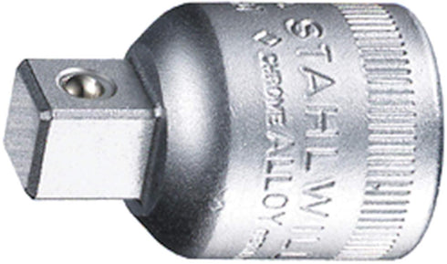 Stahlwille 13030002 513 Reducing Adaptor, 1/2" Socket x 3/8" Plug, 202 N-m Torque, High Performance Steel, Made in