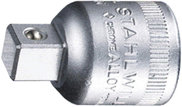 Stahlwille 13030002 513 Reducing Adaptor, 1/2" Socket x 3/8" Plug, 202 N-m Torque, High Performance Steel, Made in