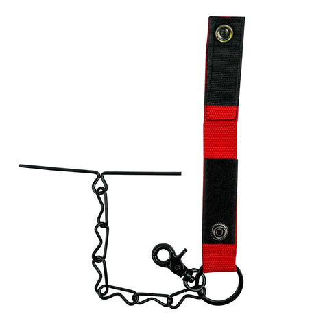 MELOTOUGH Tape Thong for Tool Belt Waist Electricians Tape Holder Chain with Keyring and Trigger Snap Hook (1 PACK)