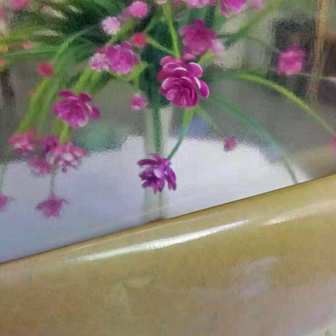 High Temperature Thin Transparent Silicone Rubber Sheet with Adhesive, 0.04" Thickness, 60 A Durometer, 6.3" Width,