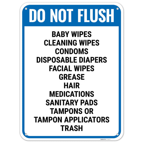 Do Not Flush Baby Wipes Cleaning Wipes Condoms Disposable Diapers Facial Wipes