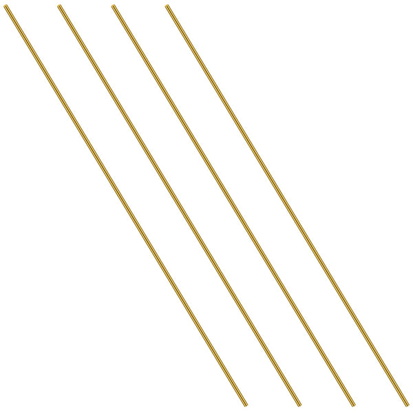 Favordrory 4PCS Brass Round Rods, 1/8 Inch in Diameter, 14 Inches in Length