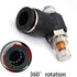 Beduan Pneumatic Push to Connect Air Flow Control Valve, 6mm Tube OD x 1/4" Male Thread, Elbow 90 Degree Switch Valve