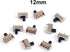 10Pcs 12mm Vertical Slide Switch SPDT 1P2T with 3 Pins PCB Panel for Arduino (Pack of 10)