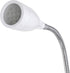 Simple Designs LD2005-WHT Flexible Gooseneck LED Clip Light Desk Lamp, White