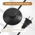 2Pcs BRBASAP Foot Switch for Lamp Floor Pedal Switch Replacement Step ON/Off Inline Light Control Black Round Foot