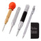 4 Pack Automatic Center Punch Tool, 5 Inch and 6 Inch Adjustable Spring Loaded Punch with Carry Case