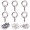 Glarks 36Pcs 304 Stainless Steel M5 Male Thread Machinery Shoulder Lifting Ring Eye Bolt Set with Lock Nuts/Lock Washers