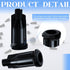 1000 Pieces Syringe Tip Caps, Black Dispensing Needle Tip Caps with Storage Box for Luer Lock Syringes