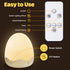 COOLNIGHT Kids,10 Brightness+10 Nursery,Touch+Remote+3600mAh 1h Baby Night Light for Colors Egg Light for Rechargeable