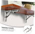 2pcs LALAFINA Stainless Steel Folding Triangle Brackets Heavy Duty Wall Mounted Shelf Support for Shelves Benches