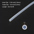5m(16ft) 1.6mm(1/16") ID x 3.2mm(1/8") OD Silicone Tubing Clear Industrial Plastic Tubing Pure Silicone Hoses for Pump Siphoning Draining Irrigation Brewing